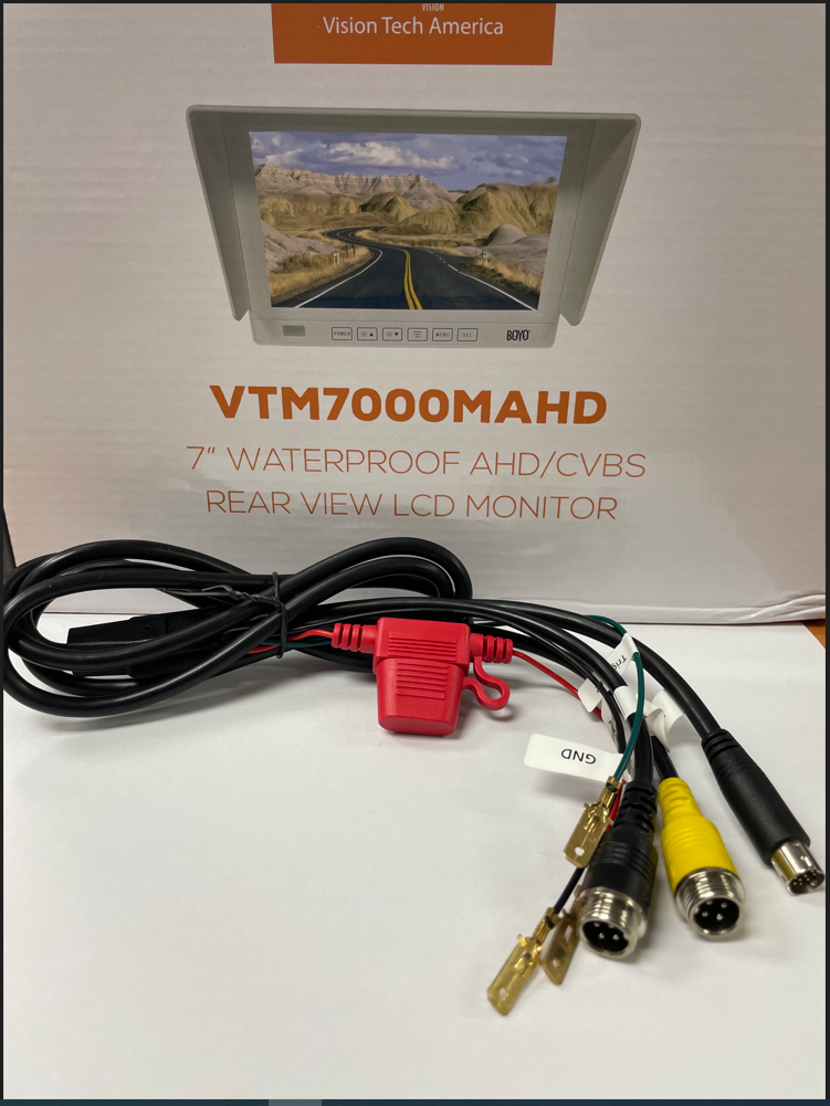 BOYO VTM7000MAHD - 7" AHD/CVBS Marine Backup Camera Monitor