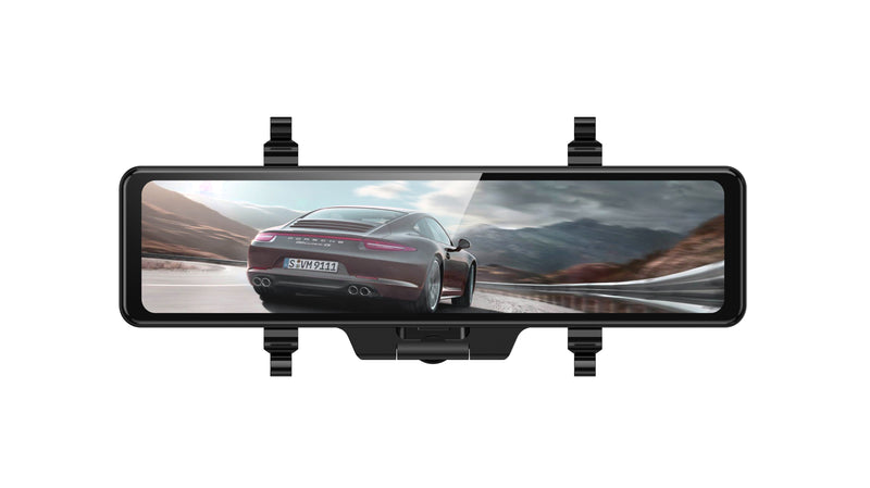 BOYO VTR1188M - 3 Channel Full HD Touch Screen Mirror Monitor Dash Camwith 360° Panoramic, Front & Rear View Camera Recording
