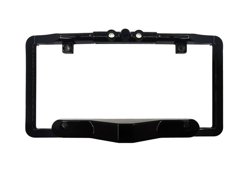 BOYO VTLBSD1 - Ultra Slim Full-Frame License Plate Backup Camera with built-in Blind Spot Detection and LED lights