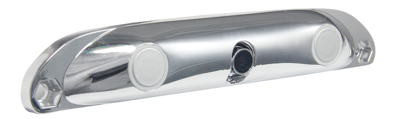 BOYO VTL401SR - Bar-Type License Plate Backup Camera with Parking Sensors (Chrome)
