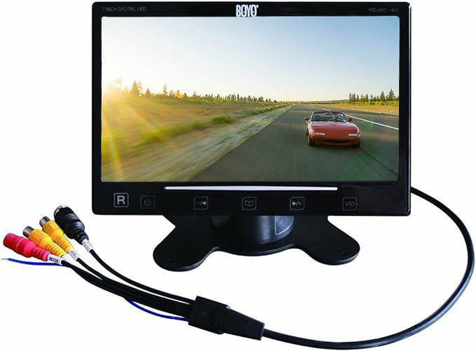BOYO VTM7000S - 7" TFT-LCD Backup Camera Monitor with Dash and Window Mount