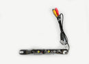 BOYO VTL402TJS - Short  Length Bar-Type License Plate Backup Camera with LED Lights and Trajectory Parking Lines (Chrome)