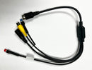 VTB304HD-001- 5 PIN AVIATION TO RCA & POWER CABLE