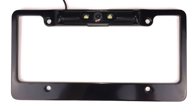 VISION VSL301L - Full-Frame License Plate Backup Camera with Built-in LED Lights (Black)