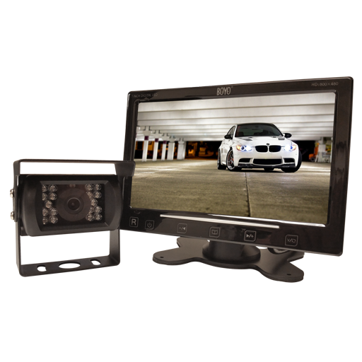 BOYO VTC307M - Vehicle Backup Camera System with 7” Monitor and Heavy-Duty Backup Camera for Car, Truck, SUV and Van