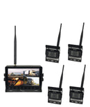 BOYO VTC703AHD-Q4 : Wireless Vehicle AHD Backup Camera System with 7” Monitor and Backup Camera for Car, Truck, SUV and Van (4 Channel)