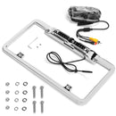 BOYO VTL200IRTJ - Full-Frame License Plate Backup Camera with Night Vision and Active Parking Lines (Chrome)