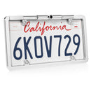 BOYO VTL275TJ - Ultra Slim Full-Frame License Plate Backup Camera with Active Parking Lines (Chrome)