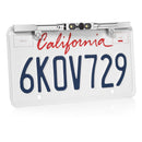 BOYO VTL405HDL - Ultra Slim Bar-Type License Plate HD Backup Camera with Multiple Viewing Modes and LED Lights (Chrome)