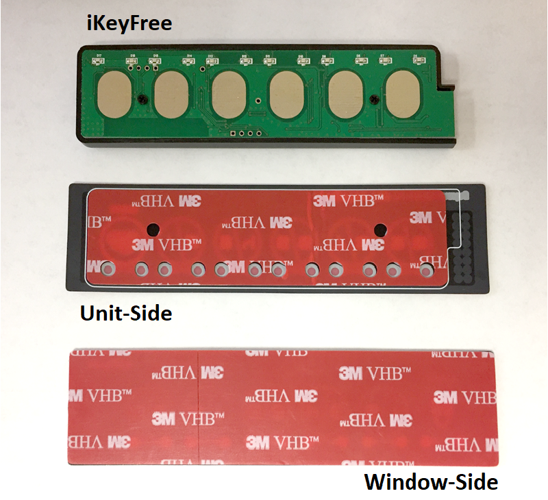 iKeyFree-001 Double-sided window adhesive for iKeyFree