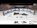 BOYO VTL17LTJ - Concealed License Plate Backup Camera with Active Parking Lines and LED Lights (Black)