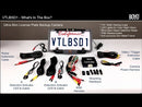 BOYO VTLBSD1 - Ultra Slim Full-Frame License Plate Backup Camera with built-in Blind Spot Detection and LED lights