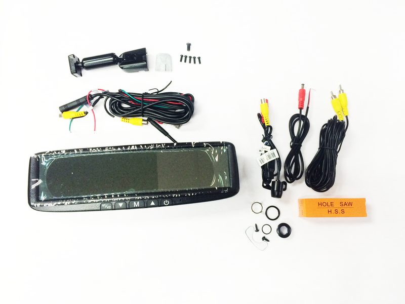 BOYO VTB44MC - Replacement or Clip-on Rear-View Mirror with 4.3" TFT-LCD Backup Camera Monitor with Backup Camera