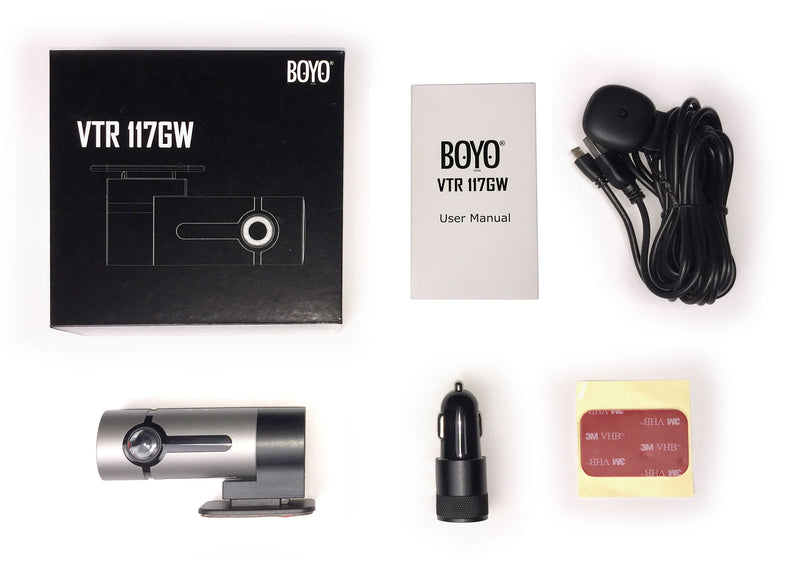 BOYO VTR117GW - Full HD 1-Channel Dash Cam Recorder